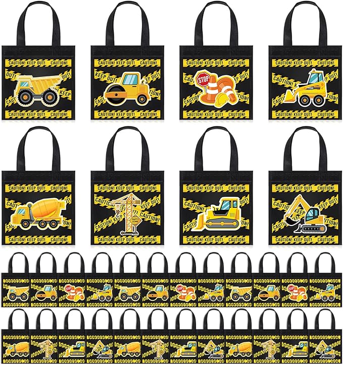 24 Pcs Construction Party Favors Construction Theme Gift Bags Dump