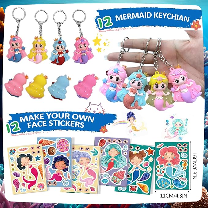Mermaid Party Favors Birthday Party Decorations Supplies Little