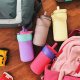 BrüMate Leap 12oz 100% Leakproof Kids Tumbler with Handle and Silicone