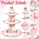 Widecook 3 Tier Ballerina Party Decoration Ballerina Cupcake Stand