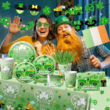 St Patrick's Day Party Supplies 142pcs St Patricks Plates and