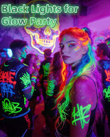 100W LED Black Lights Blacklight Flood Light for Halloween