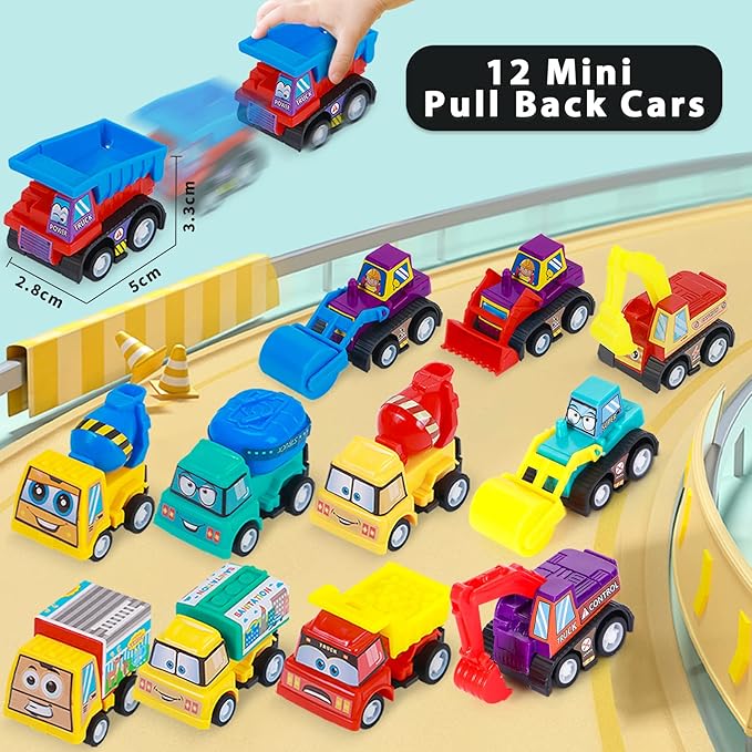 150 Pcs Construction Party Favors Kids Toddler Construction Toys