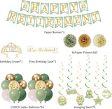 Green Retirement Party Decorations Women Men Green Gold Happy