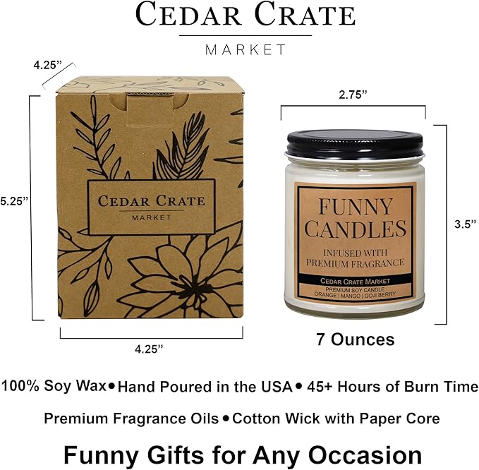 Cedar Crate Market Retirement Gift for Woman Men Teacher Smells Like