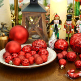 XmasExp 24ct Mini Christmas Ball Ornaments Shatterproof Christmas