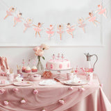 Ballet Girls Birthday Decorations - Ballerina Party Garland,Pink