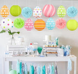 14Pcs Easter Party Decorations Set for Home Spring Egg and Round