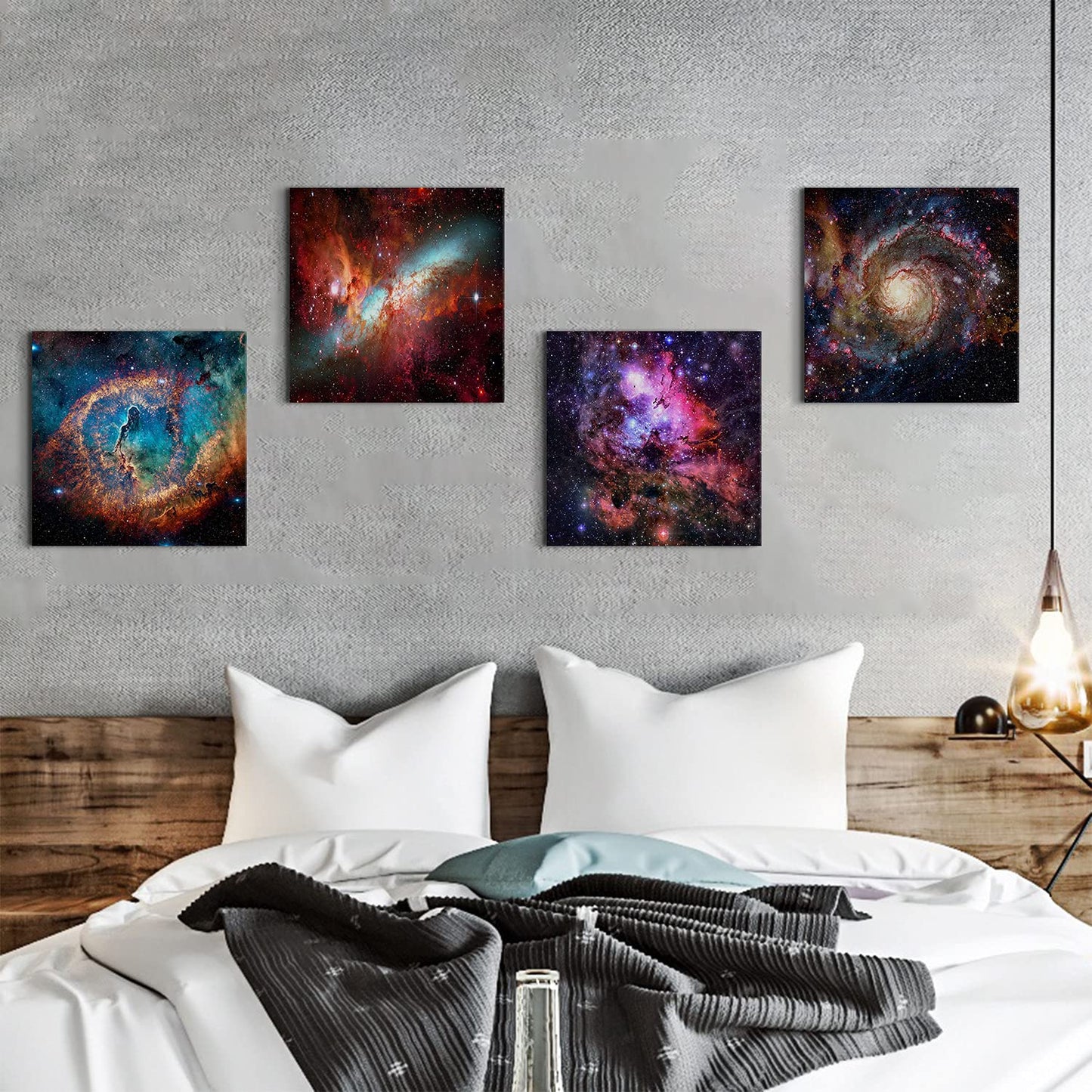 Nebula Galaxy Wall Art Painting Prints on Canvas Wall Decorations