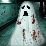 Halloween White Creepy Cloth 276 x 87 Inch Spooky Halloween Creepy