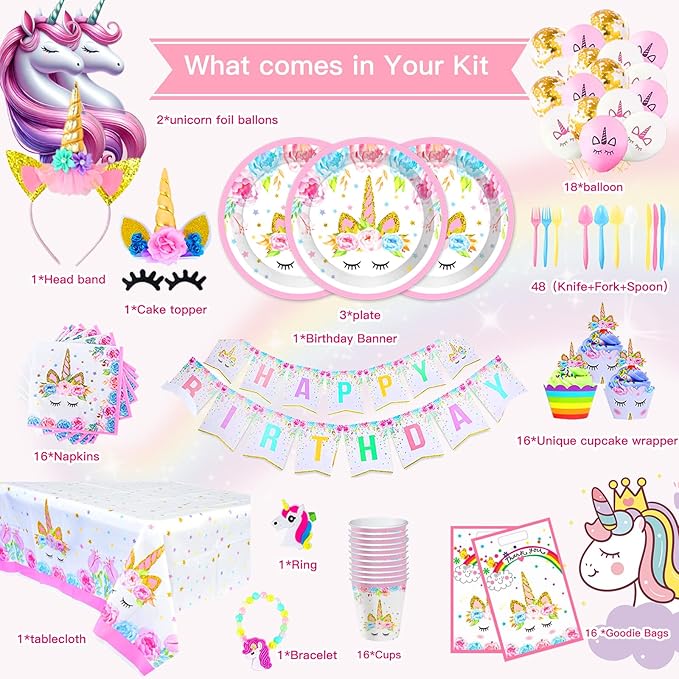 Unicorn Birthday Party Supplies Best Value Unicorn Birthday