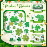 72 Pcs St Patrick's Day Plates and Napkins Set Serve 36 7 Square