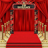 3 Pcs Movie Night Porch Sign Banner Movie Theme Party