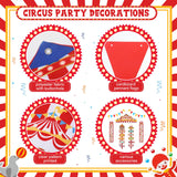 ShinyRelief 15 Pcs Circus Decorations Carnival Striped Awning Porch