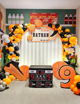 Halloween Balloon Garland Arch Kit 134 pcs Orange Black White Gold