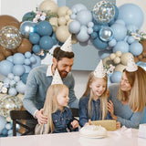 Ouddy Party Dusty Blue Brown Balloons Garland Arch Kit, Different