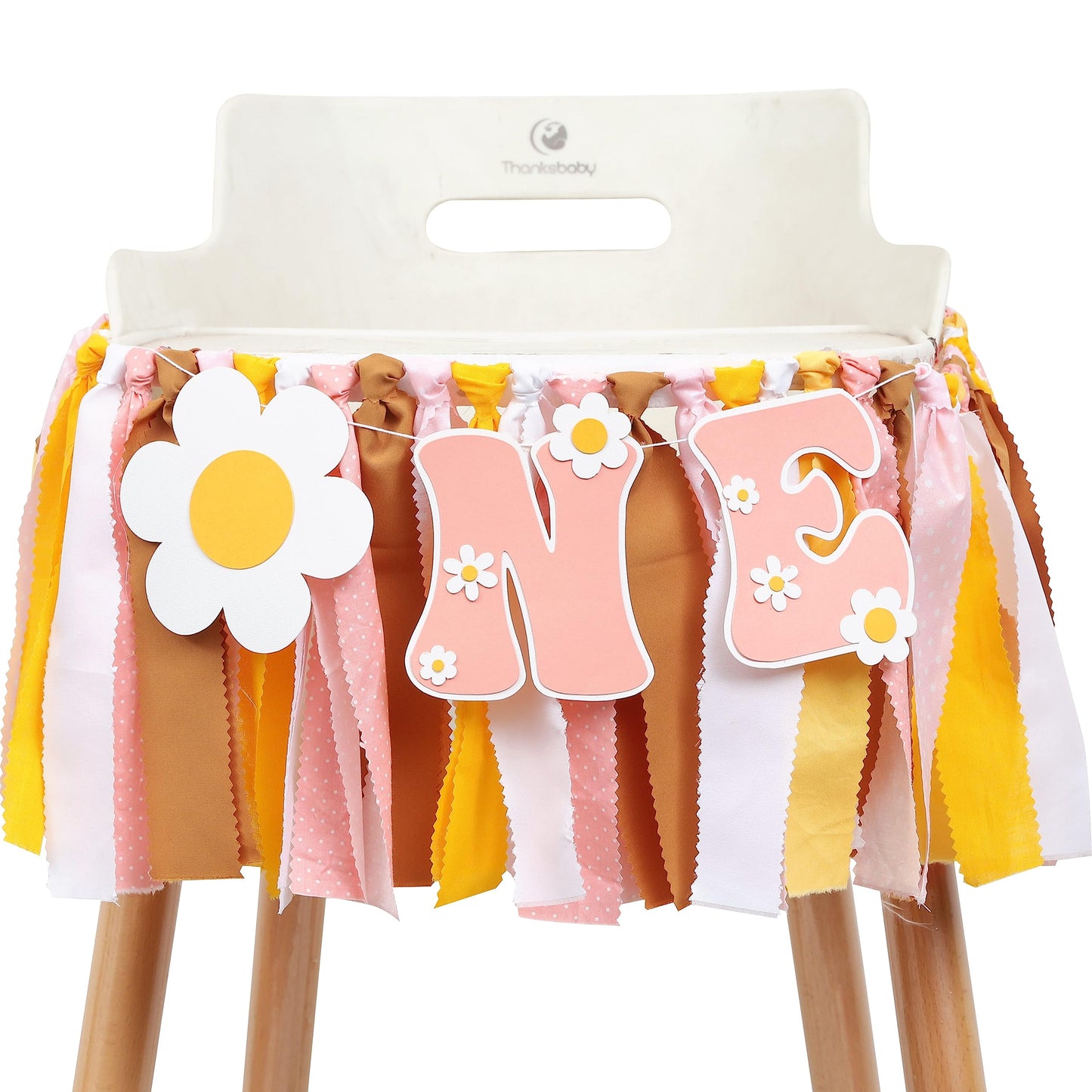 Groovy One First Birthday High Chair Banner - Baby Shower, Hippie