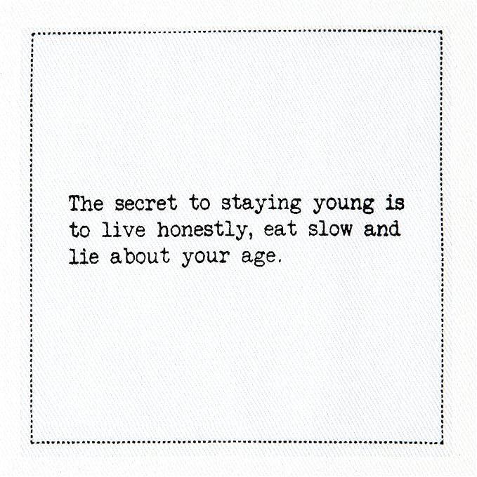 Five Star Funny 50th Birthday Quotes | White Cotton Cocktail Napkins