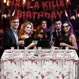 Killer Birthday Decoration 194PCS Halloween Scream Party Tableware