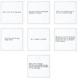 Five Star Funny 50th Birthday Quotes | White Cotton Cocktail Napkins
