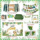 Wild One Birthday Decorations Jungle Safari Animal Theme First