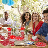 175 Pcs Valentine's Day Tableware Set Serves 25 Heart and Love