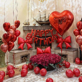 Red Balloons Arch Kit, Metallic Red Pearl Balloon Valentine Garland