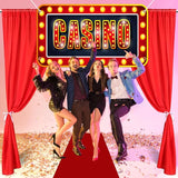 4 Pcs Casino Night Party Entryway Banner Decorations Casino Theme