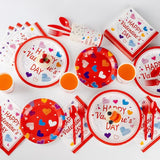 350PCS Valentine's Day Party Supplies for 50 Guests Valentine's Day
