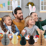 5Pcs Easter Bunny Honeycomb Centerpiece Easter Party Table