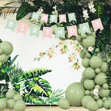 104pcs Sage Green Balloons - 18/12/10/5 Inch Neutral Green Latex