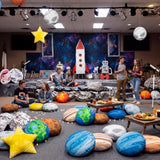 12 Pcs Cute Planet Floor Pillow 13.78 Inch Soft Planet