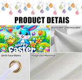 Nuxovilar Easter Banner Polyester 43x70.86 Inches Banner Easter for