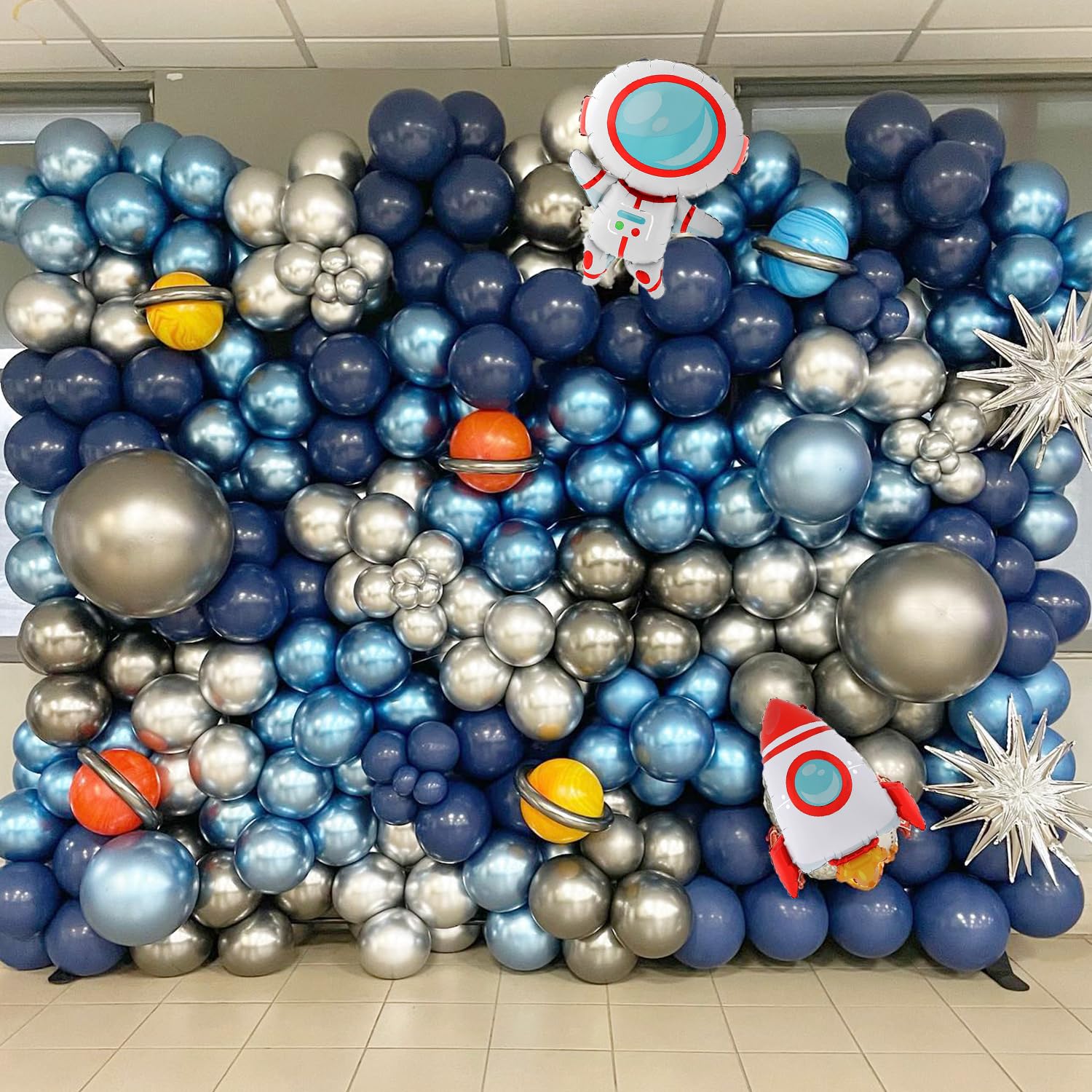 Outer Space Birthday Party Decorations 146Pcs Astronaut Balloon Arch
