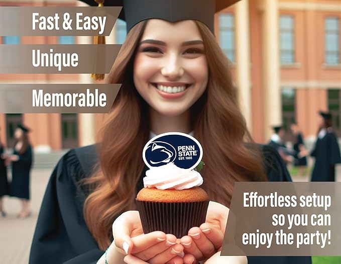PSU Party Supplies for Football, Birthday Gift, Graduation Party