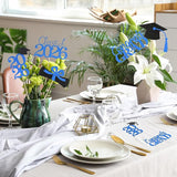 Graduation Decorations 2026, 20 PCS Sparkling Black and Blue