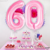 KatchOn, Huge 40 Inch Light Pink 0 Balloon - Pink Balloons | Zero