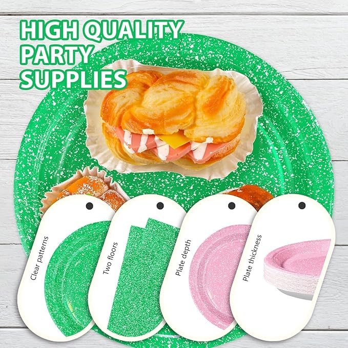 96 PCS Pink and Green Witch Party Supplies Witch Birthday Party