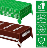 QZYL Football Party Decorations 2026, Disposable Football Tablecloth,