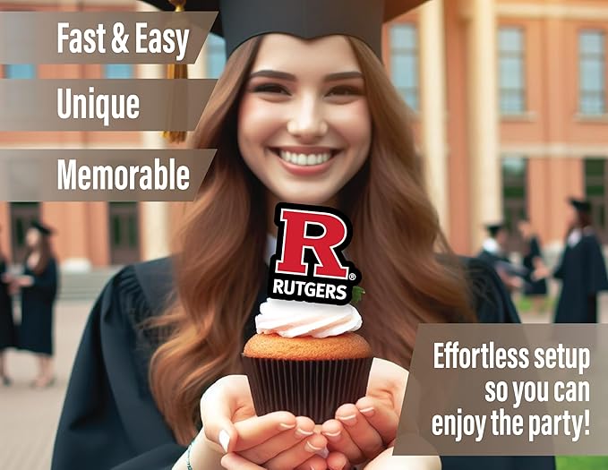 Rutgers Party Supplies for Football, Birthday Gift, Graduation Party