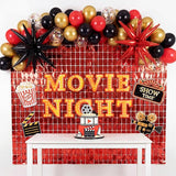 Movie Night Party Decorations Movies Themed Red Black Gold Balloon