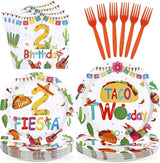 96Pcs Taco Twosday Party Decorations Mexican Fiesta 2nd Birthday