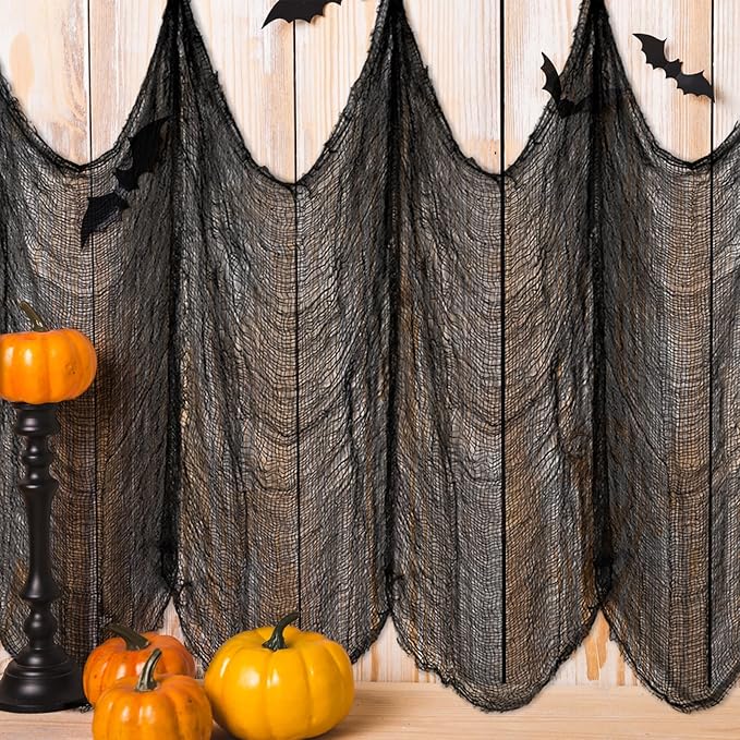 12 Pack Halloween Creepy Cloth 30 x 75 Inch Hanging Gauze Spooky