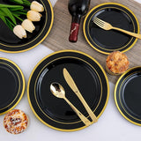 125 Count Halloween Dinner Plastic Plates Include 25 Disposable