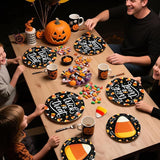 96PCS Candy Theme Corns Halloween Party Supplies Set Orange Trick