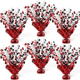 6 Pcs Casin Foil Spray Centerpieces for Tables Las Vegas Theme Party