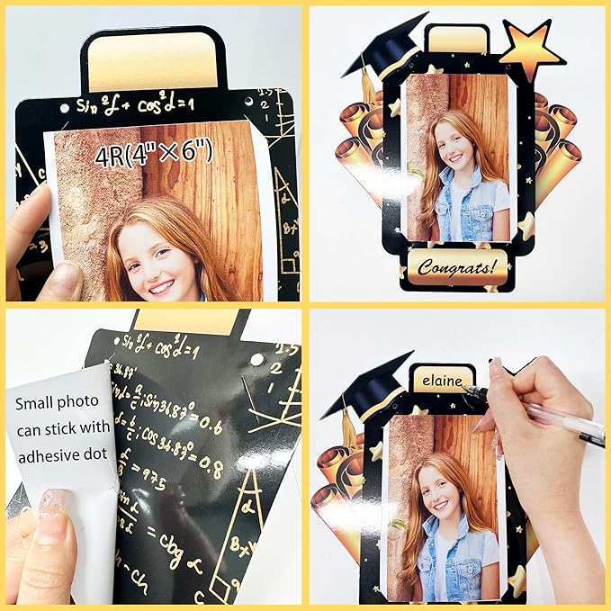 pinkblume Graduation Party Decorations Black and Gold Grad Photo