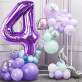 KatchOn, Giant Purple 4 Balloon Number - 40 Inch | Purple Number 4