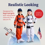 Dress Up America Kids NASA Astronaut Costume – White Space Suit with
