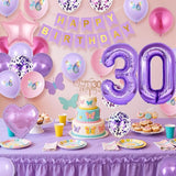 30th Birthday Decorations for Her,Pink Purple 30th Birthday